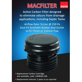 Mcalpine MacFilter Two Way Active Carbon Filter For Septic Tank