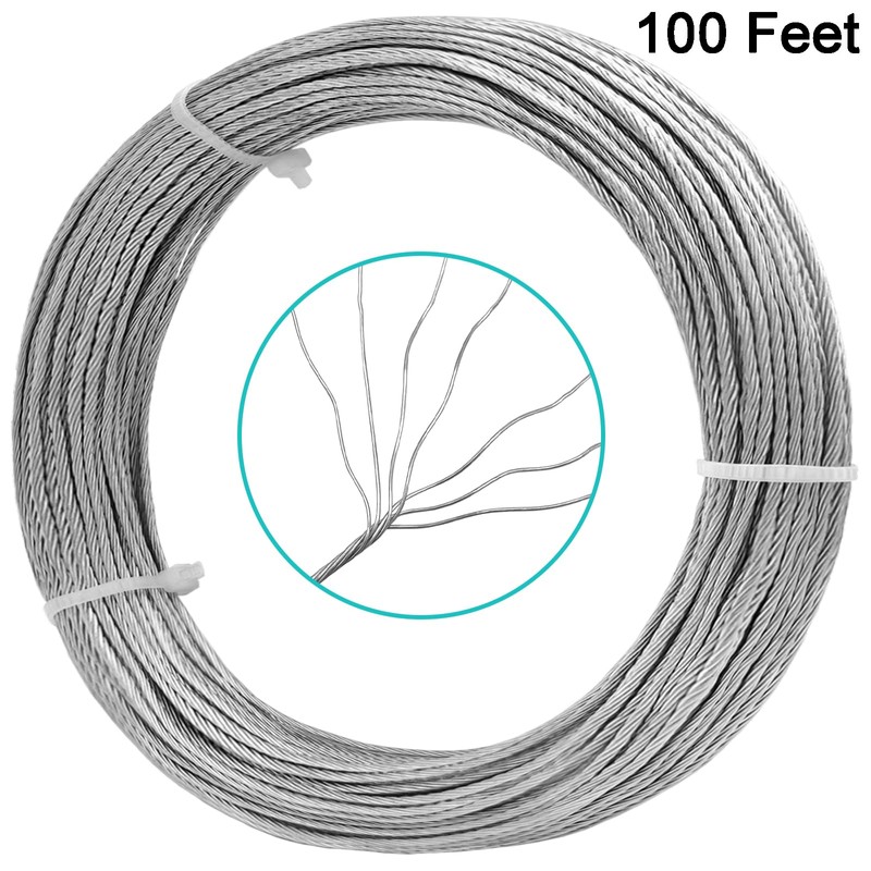 Picture Hanging Wire 100-Feet Braided Picture Wire Heavy for Photo