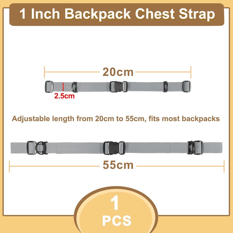 ManTangSun Outdoor Backpack Chest Straps, Adjustable Sternum Strap for Backpack