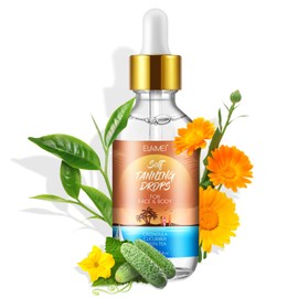 Selbstbräunendes Serum für das Gesicht, feuchtigkeitsspendend, selbstbräunende Tropfen für das Gesicht, für alle Hauttypen, Natural Bronzer, 60 ml