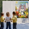 BASHOUT Easter Party Game, Pin The Tail on The Bunny,