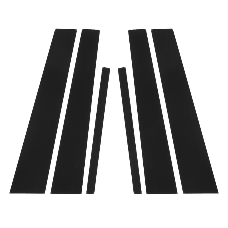 Side Pillar Post Trim 4D Style Glossy Black Replacement for