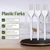 Nicole Home Collection Disposable Plastic White Forks Pack of 400