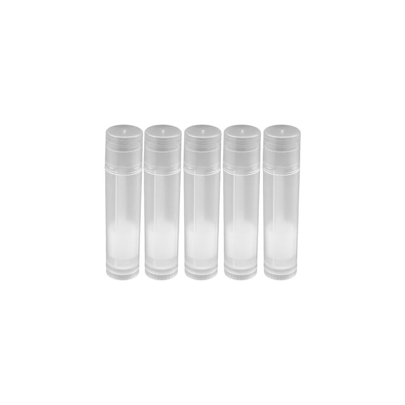 100pcs Transparente Bálsamo Labial Botella, 5ml Portátil Plástico Vacío Brillo