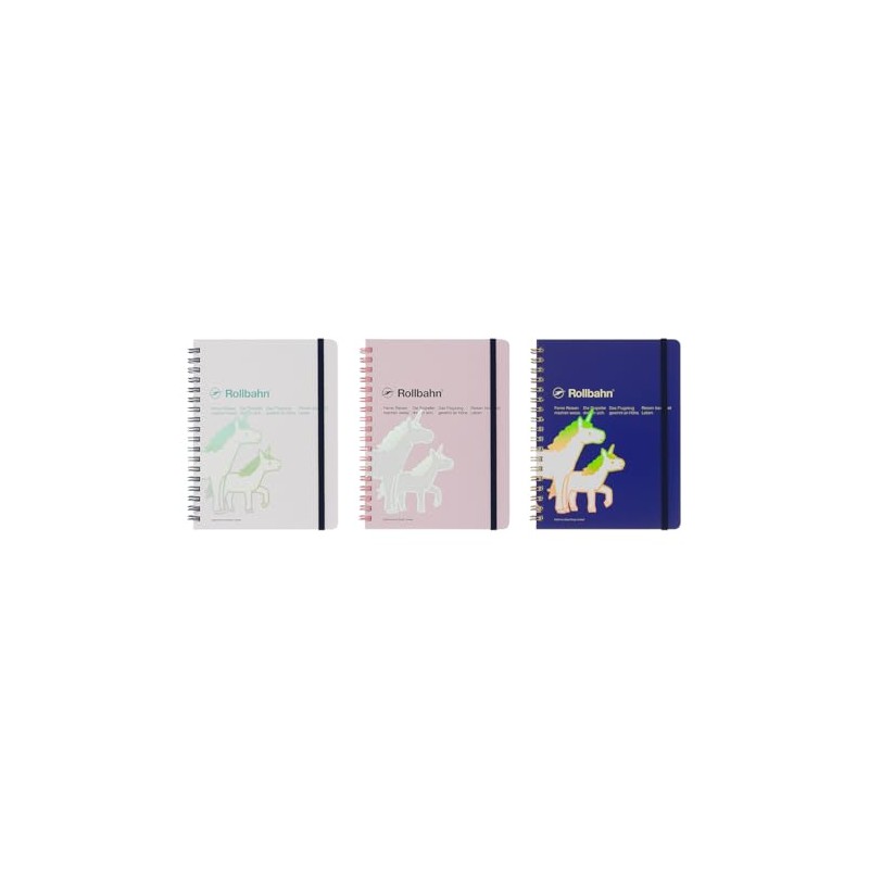 DELFONICS (デルフォニックス) Rollbahn Pocket Memo Unicorn, Large (Dark Blue)