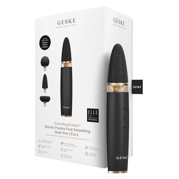 GESKE Electric Pumice Foot Smoothing Multi-Pen, 8 in 1, Electric