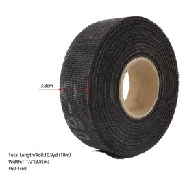 SCOTTCHEN Sanding Rolls/Plumbing Sanding Cloth 1-1/2" x 11yd (33 ft) / Plumber's Double Side Open Mesh/Aluminum Oxide Grit #60-1Roll