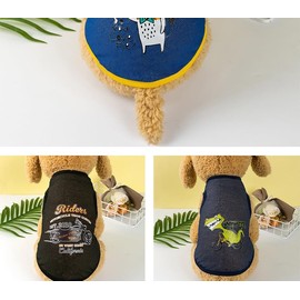 RIOSTUDIO Dog Clothes, Spring and Summer (6 Sizes from XS to XXL), Dog Clothes, Summer, Cool Tank Top, Breathable Mesh, Thin, Cool, Stylish, Puppy Clothes, Small Dogs, Medium Dogs, Large Dogs, Cat