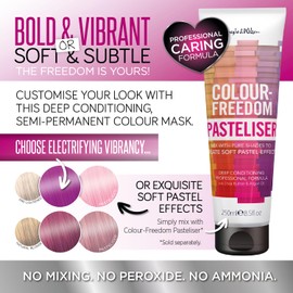 Colour-Freedom Gloss Pro 150ml Magenta Semi-Permanent Hair Colour - Ultra-Vibrant Vegan Colour Mask with PurePlex | Ammonia Free Colour Lasts Up To 6-10 Washes