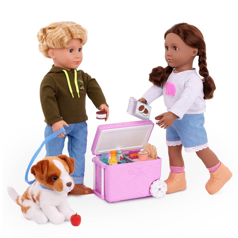 Our Generation – 18-inch Doll Accessories – Rolling Cooler with