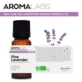 BIO - FINE Lavender Essential Oil - 10mL - 100% Pure, Natural, Chemotyped and AB Certified - AROMA LABS (French Brand)