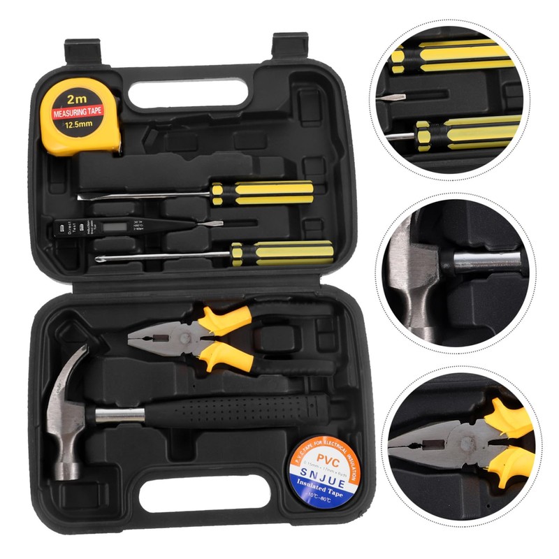 TEHAUX 1 Set Tool Kit with Durable Tool Box Versatile