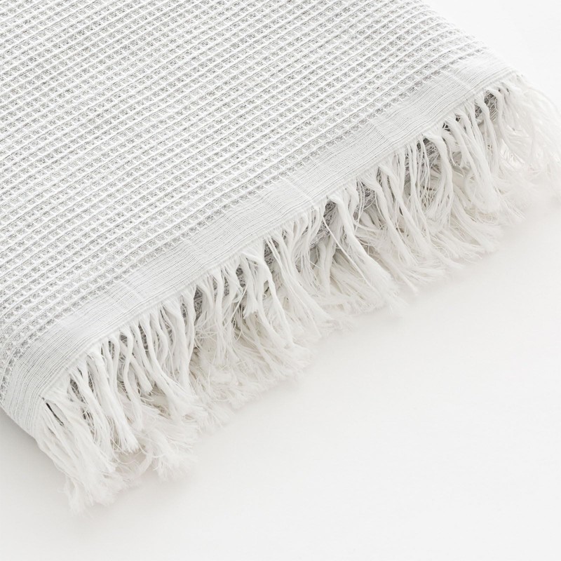 GAMUSI Fouta Pareo Beach Towel Light Honeycomb 190 x 180