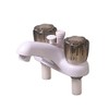Tough Grade RV White Bath Tub/Sink Bathtub Faucet with Smoke