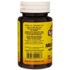 Nature's Blend Multiple Vitamin With Minerals Tablets No Iron - 100 Tablets, Pack of 2