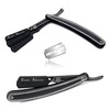 Professional Barber Hair Shaving Razor Straight Edge Folding Knife -