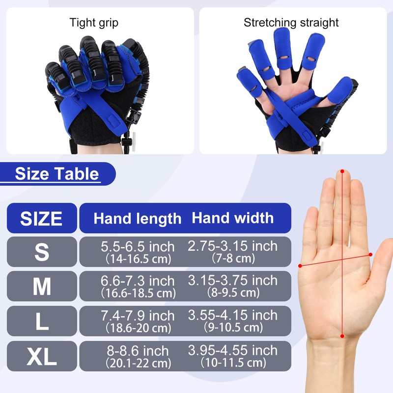Tairibousy Rehability Robot Gloves Hemiplegia Hand Stroke Recovery Equipment, Hand