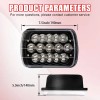 locknight Pair 7x6" 5x7 LED Headlights For Chevy Express Cargo