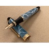 Rhapsody Jinhao x450 0.5mm Medium Point Blue Marble Fountain Pen