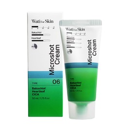 Wati For Skin Bakuchiol Heartleaf CICA Microshot Cream – Soothing and Hydrating Skincare for Sensitive Skin, Barrier Support, and Firmness – 50ml