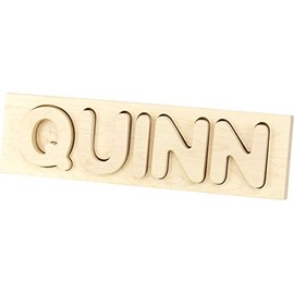 Name Puzzle, Natural - 5 Letters - Made in USA