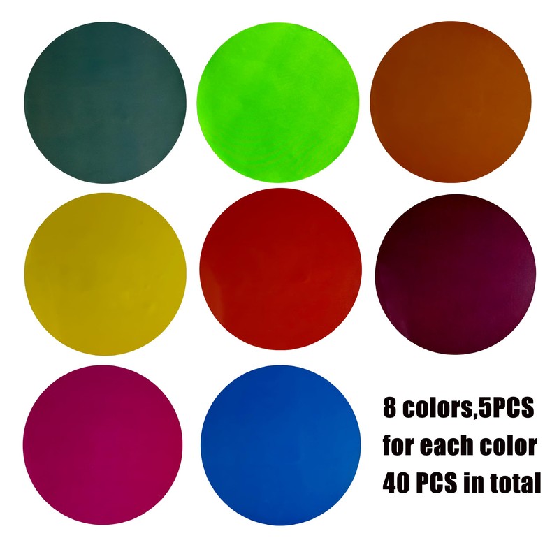 40 Pack 6'' Dry Erase Dots for Classroom Tables –