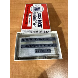 BASE-LOCK Rubber Figure Font F10 F 10  Printing Stamp 777888 3/32 FREE SHIP USA