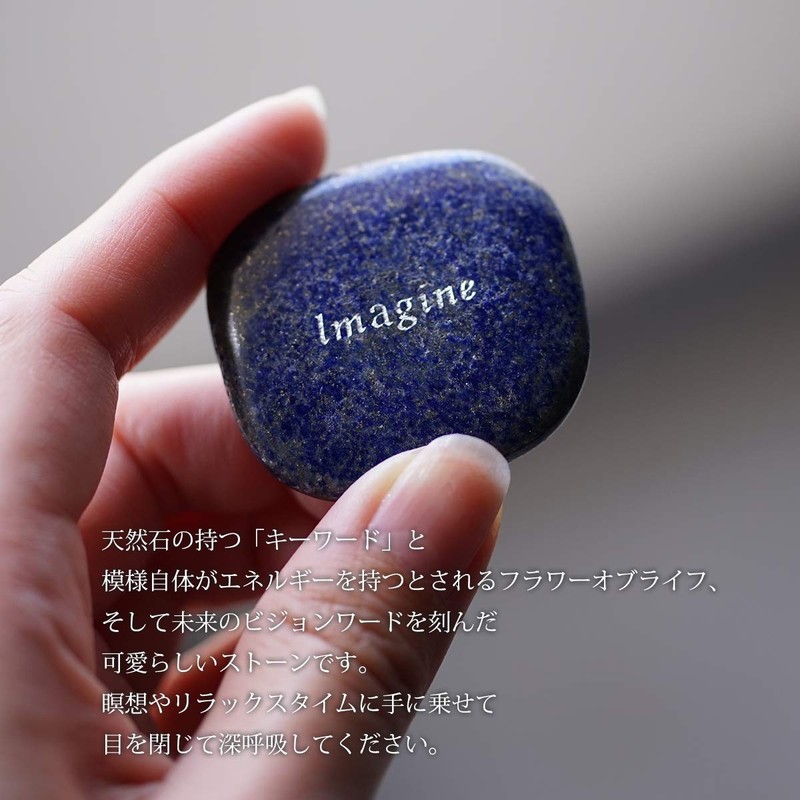 LUCAS Vision Stone (Lapis Lazuli) Flower of Life (Imagine Image/Future