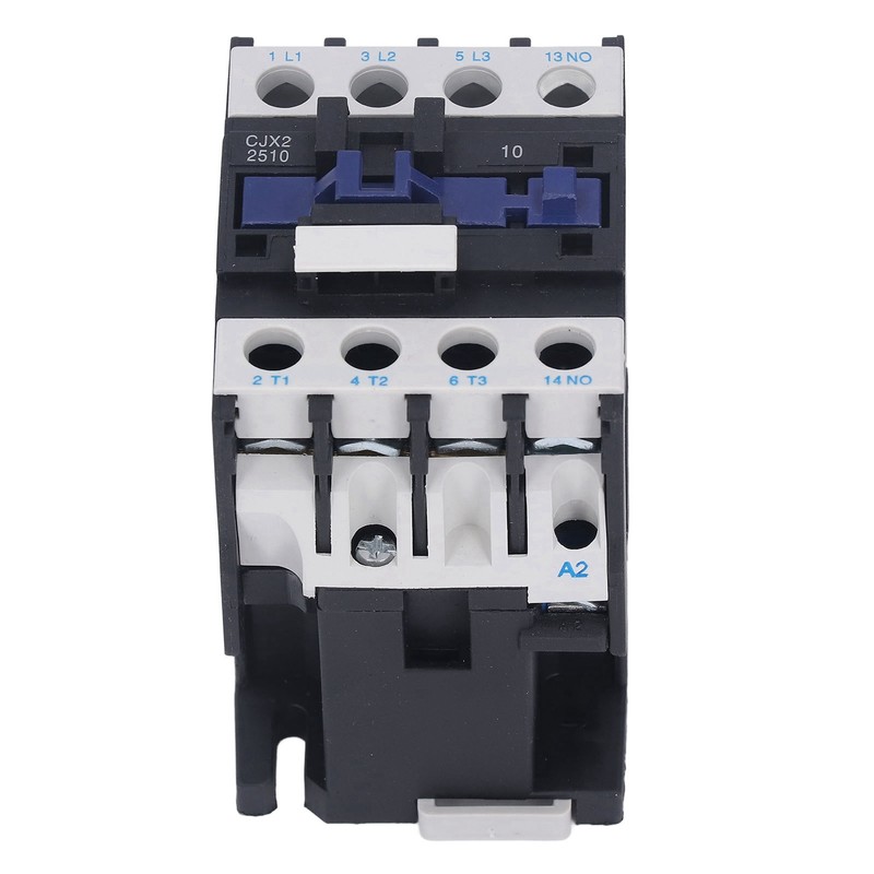 25A Power Contactor Normally Open Electric AC Contactor Silver Alloy