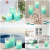 Crystal Club Flickering Flameless Candles with Timer, Real Wax Glass