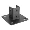 Post Base 6 Pcs, 4 Holes Square Mount for 1-5/8”
