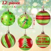 Tsorode 12 Pcs Christmas Tree Ornaments,2.4 Inch Christmas Ball Ornaments