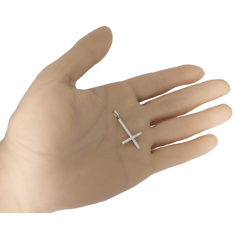 Inverted Cross, Pendant Made from 925 Silver