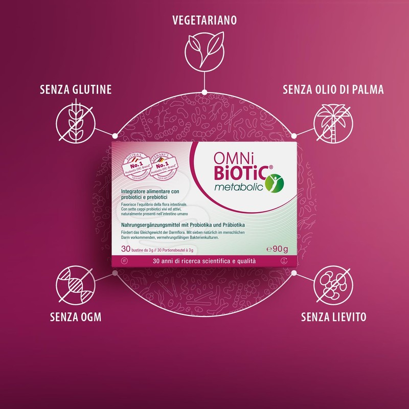 OMNi BiOTiC Institut Allergosan Gmbh Omni Biotic Metabolic 30 Bustine