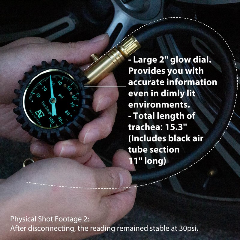 Tire Pressure Gauge 100PSI