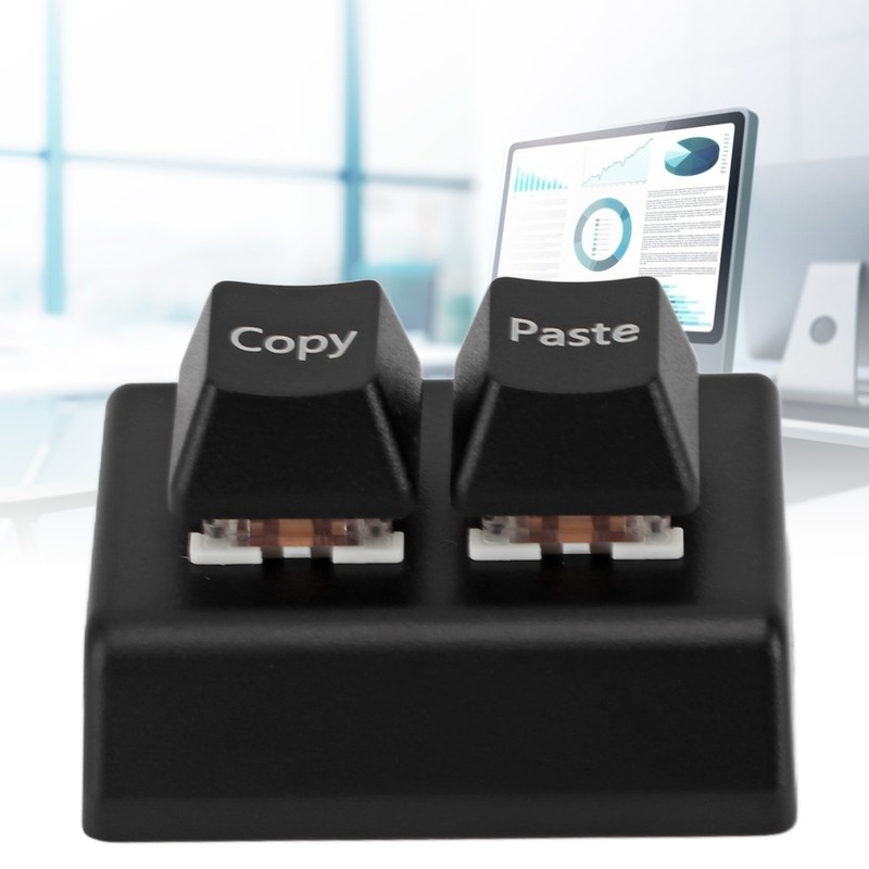 Programmable Keypad 2 Keys Copy Paste Red Switch USB C