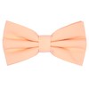 Carahere Boys Pre-tied Cotton Bow Ties Adjustable Solid Color Bow