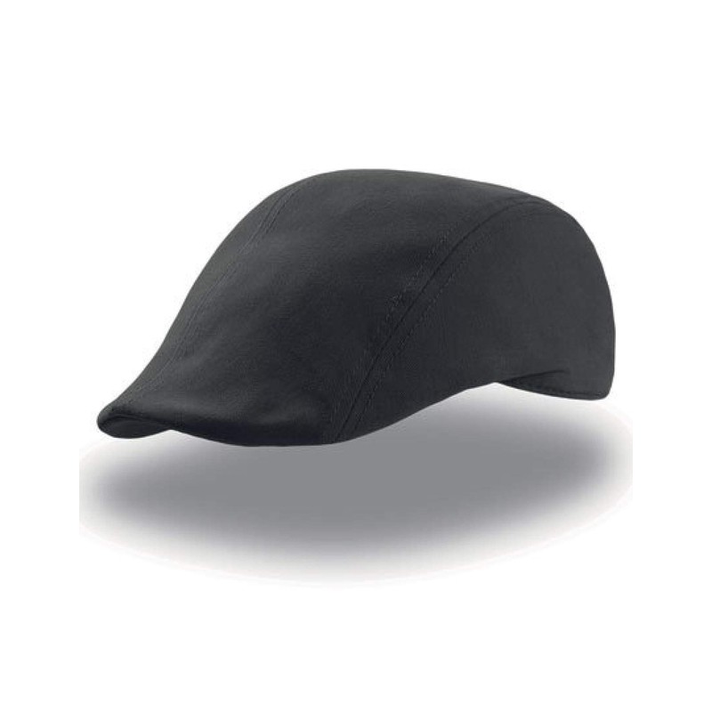 Atlantis Swing Flat Cap Brush Cotton - Black - OS