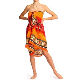 PANASIAM Sarong Maoi 06, 190x113cm, orange tones