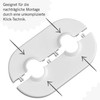 NIMA PRODUCT: 6 x Double Heating Pipe Rosette 15-22 mm