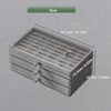 KATISYIO Ring Organizer Storage Box with 3 Drawers, Clear Acrylic