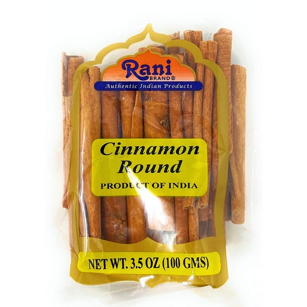 Rani Cinnamon Sticks 3.5oz (100g) ~ 11-13 Sticks 3 Inches in Length Cassia Round ~ All Natural | Vegan | No Colors | Gluten Free Ingredients | NON-GMO
