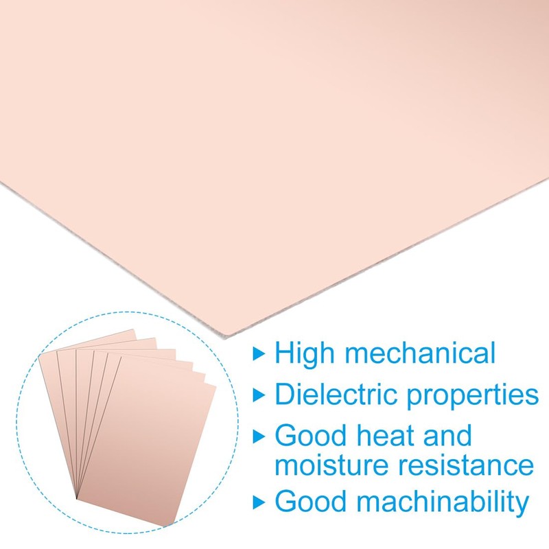PATIKIL 4x6 inch Double Sided Copper Laminated PCB Set of