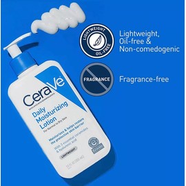 CeraVe Daily Moisturizing Lotion for Dry Skin Body & Facial Moisturizer 12Fl Oz