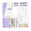 AIMALL A6 PU Leather Binder Cover Binder Pockets Cash Envelope