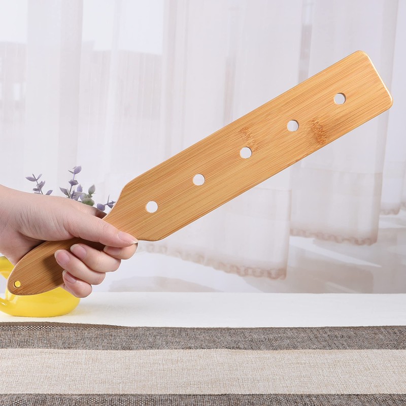 MGTECH Bamboo Wood Paddle, 14 Inch Solid Durable Smooth Wooden