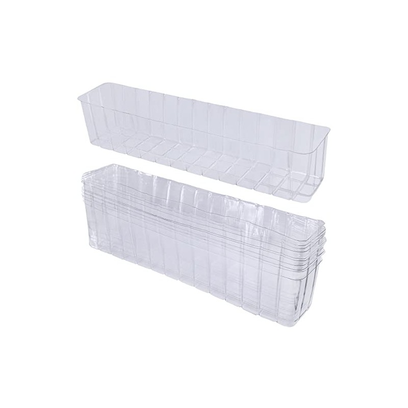 10 Pcs Plastic Planter Liners Clear Rectangular Plastic Liners for