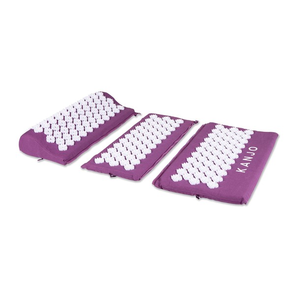 Kanjo FSA HSA Approved Acupressure Zip-Apart Mat for Neck Pain