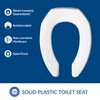 BEMIS 2155CT Commercial Open Front Plastic Toilet Seat, Heavy Duty
