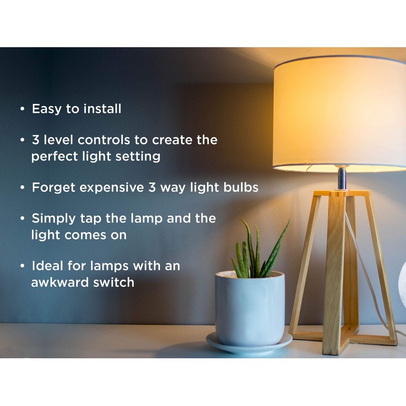 Westek Touch Lamp Control Dimmer Switch – Small Plug-In Device